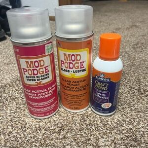 Mod Podge one bottle new one almost full